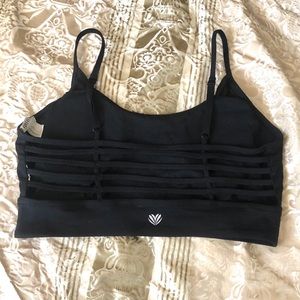Forever 21 Black Sports Bra with straps on back